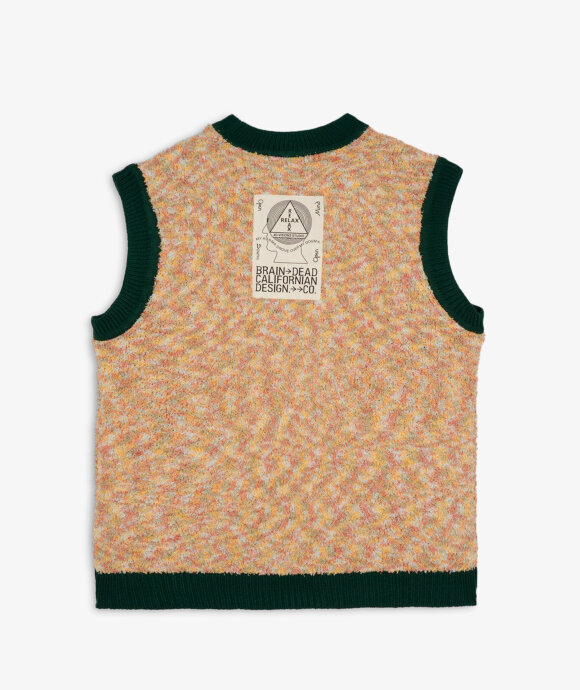 Brain Dead - Teddy Fur Striped Vest