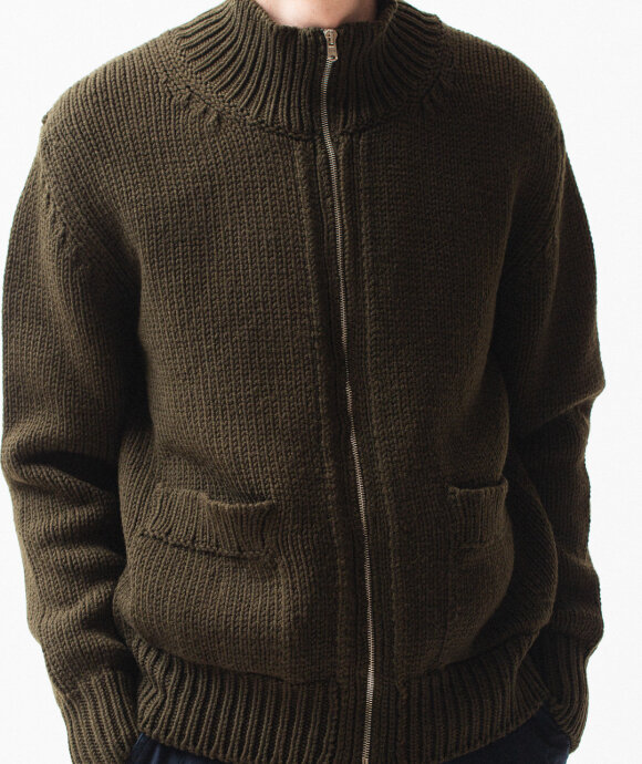 Margaret Howell - Chunky Knit Zip Cardigan