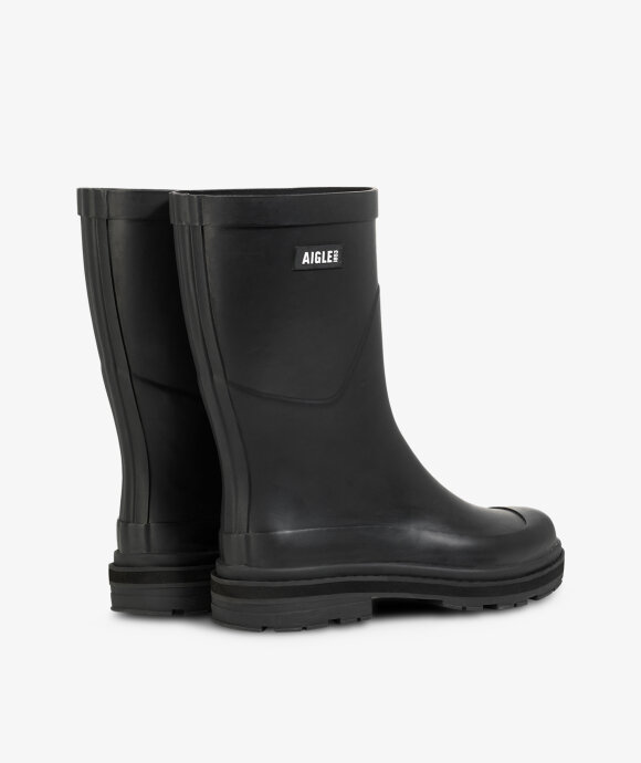 Norse Store | Shipping Worldwide - Aigle AI MID RAIN RUBBER BOOTS - Noir