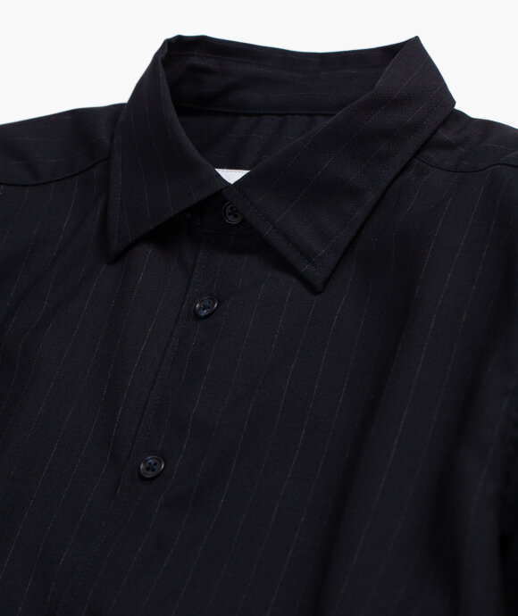 And Austin - Wool Pinstripe Long Sleeve Shirt