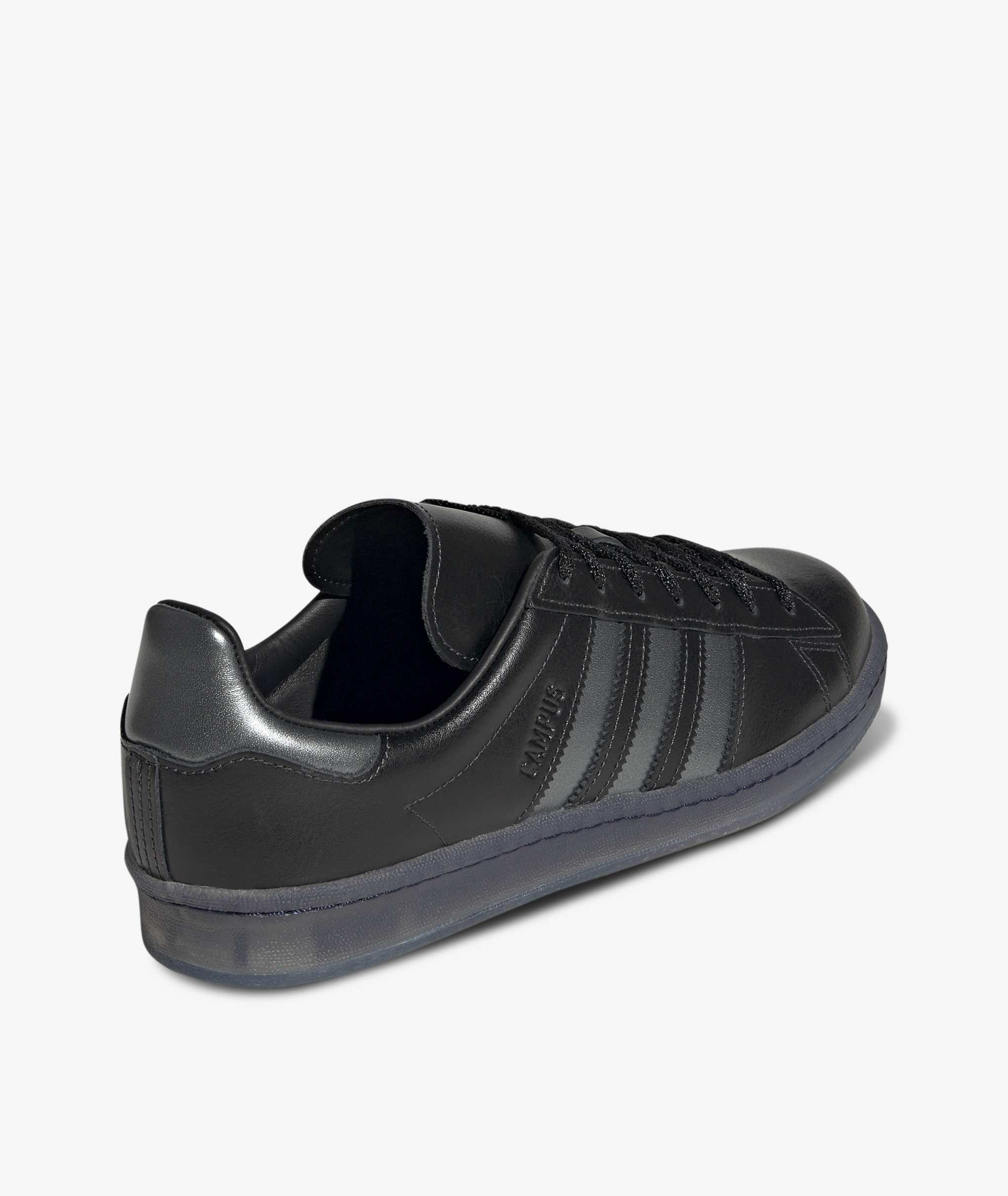 Adidas campus black sales leather