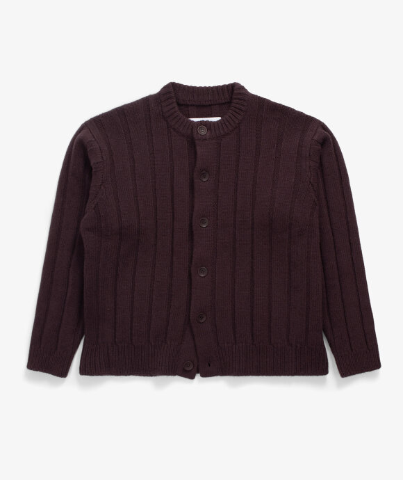 And Austin - Wool Cashmere Wide Rib Cardigan