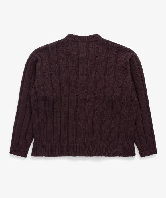 And Austin - Wool Cashmere Wide Rib Cardigan
