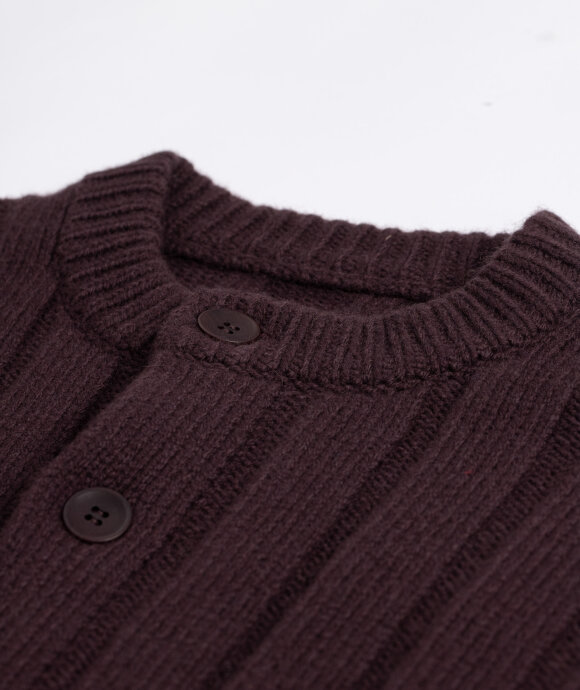And Austin - Wool Cashmere Wide Rib Cardigan