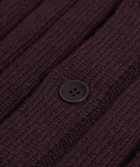 And Austin - Wool Cashmere Wide Rib Cardigan