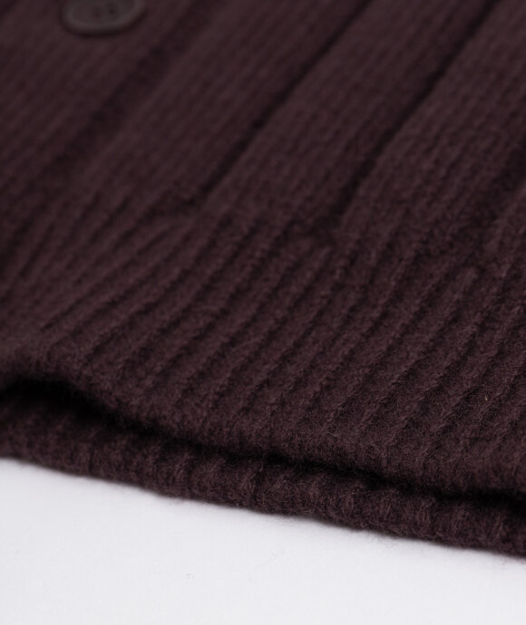 And Austin - Wool Cashmere Wide Rib Cardigan