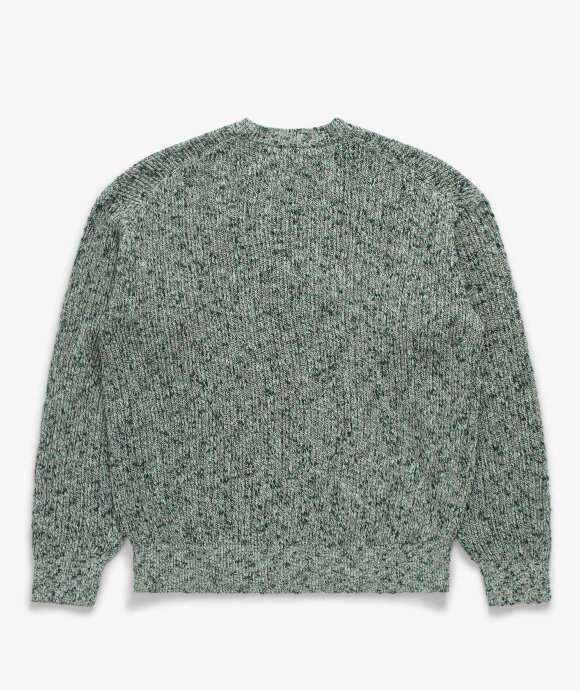 Auralee - Mix Yarn Rib Knit Pullover