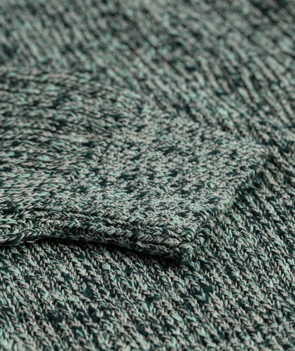Auralee - Mix Yarn Rib Knit Pullover