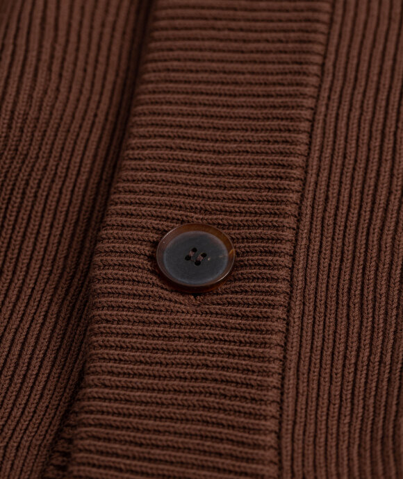 Auralee - Super Hard Twist Rib Knit Cardigan