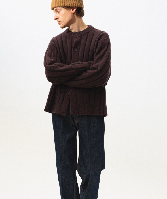 And Austin - Wool Cashmere Wide Rib Cardigan