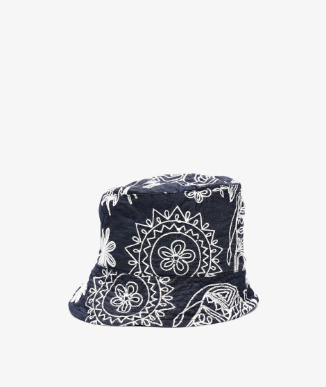 Engineered Garments - Indigo Floral Denim Bucket Hat
