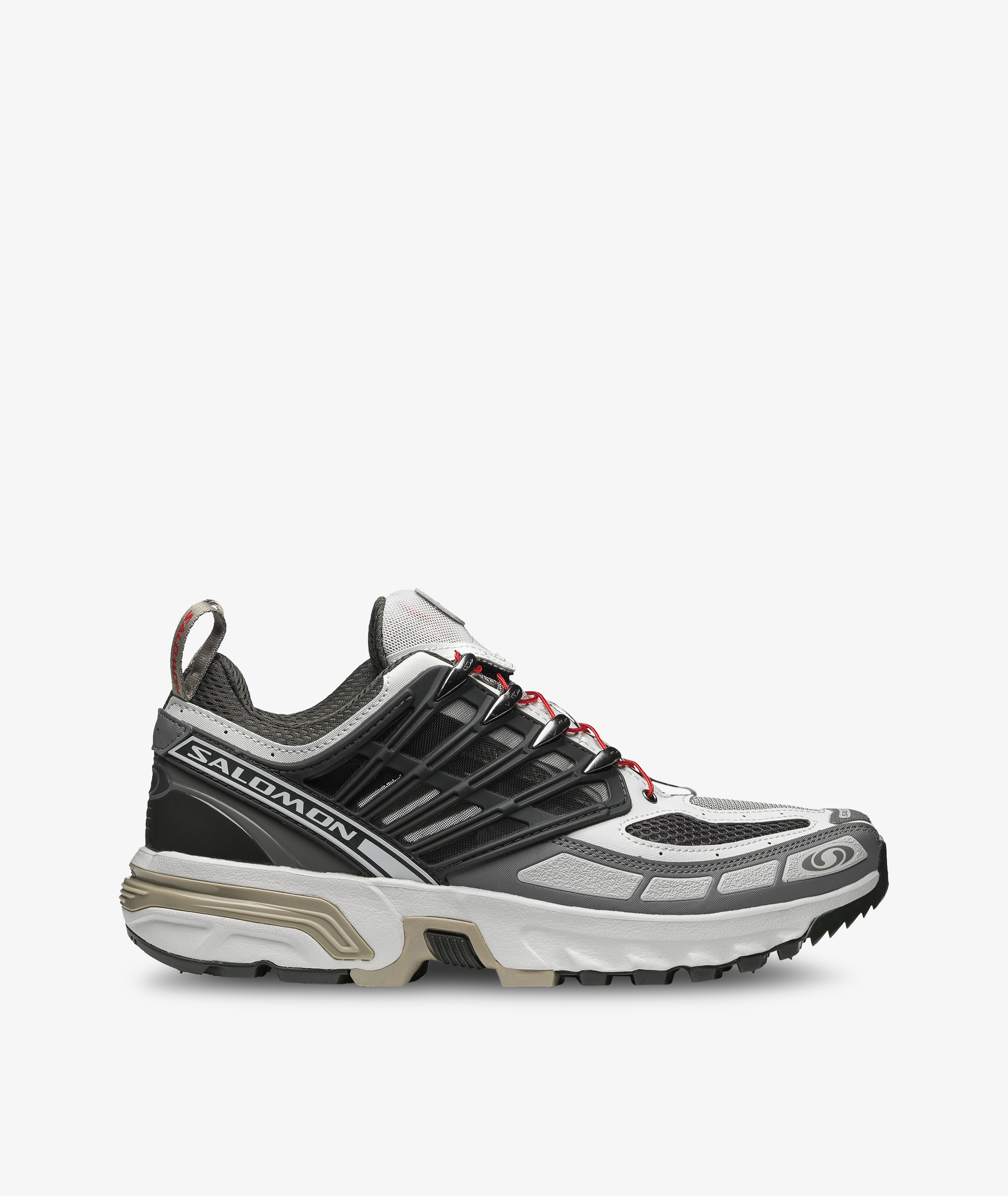 履き心地◎ 24.5 cm SALOMON acs+ ホワイト シルバー | dizmekaro.com