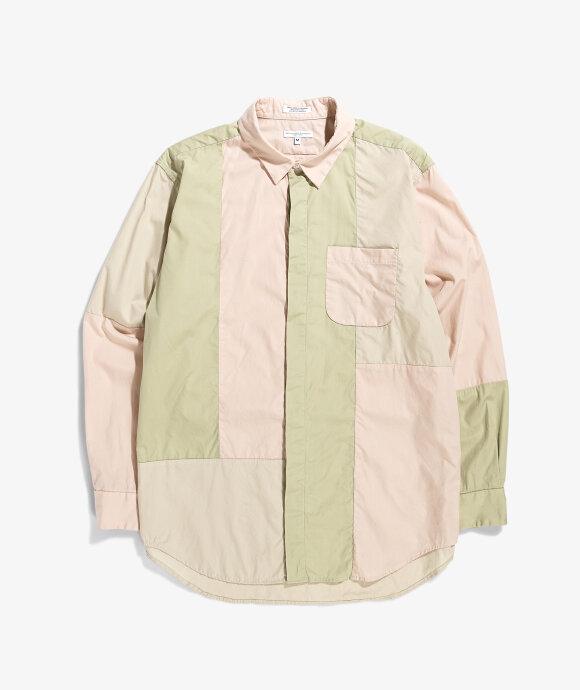 Engineered Garments - Poplin Combo Short Collar Shirt