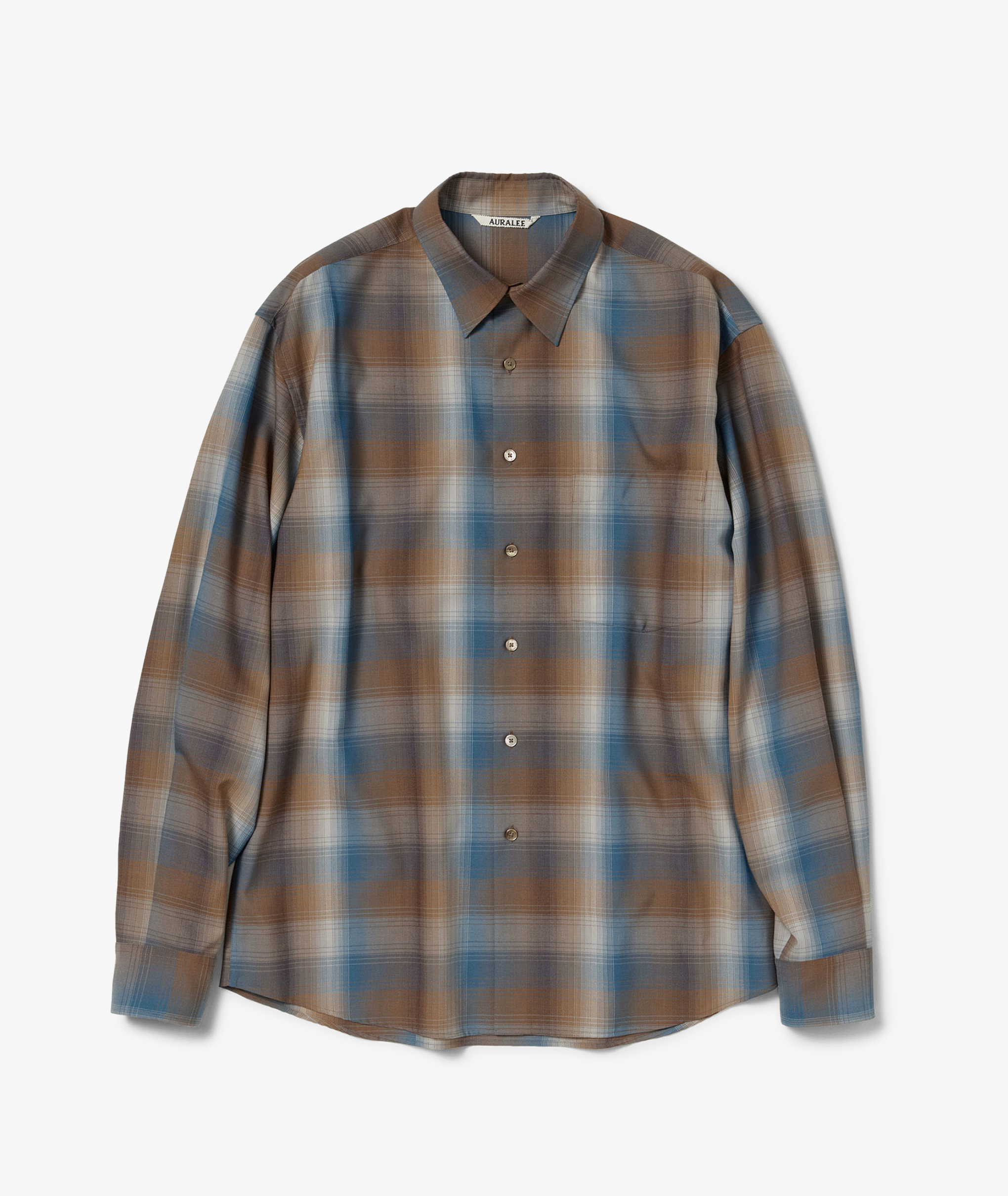 AURALEE 21AW SUPER LIGHT WOOL SHIRTS 美品