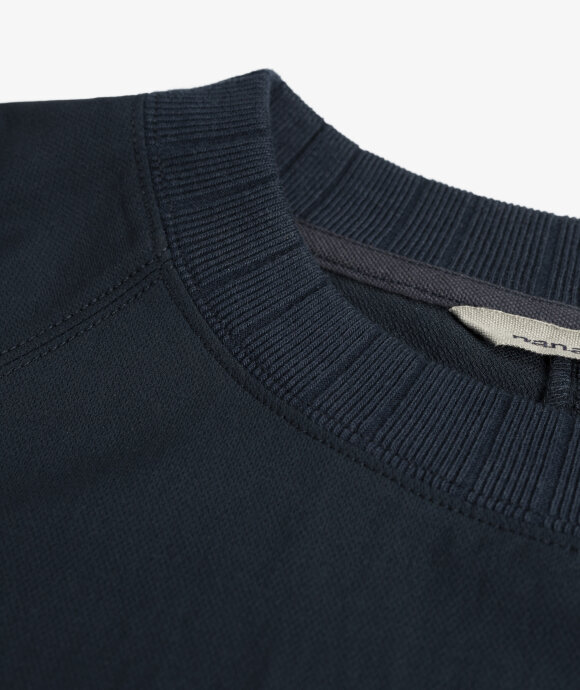 Norse Store | Shipping Worldwide - nanamica Alphadry Crew Neck Sweat - Navy