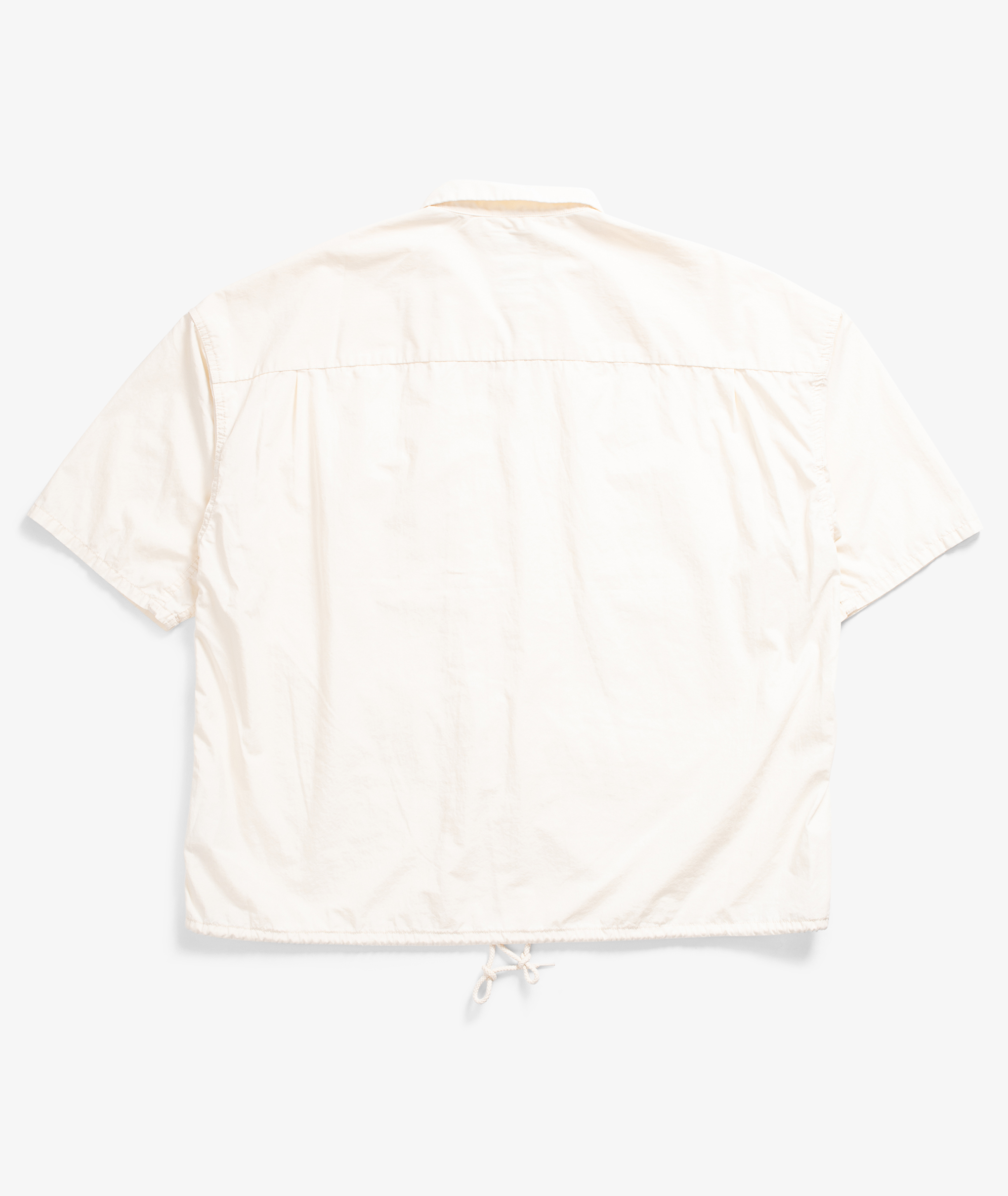 Norse Store Shipping Worldwide nanamica Open Collar Wind H/S Shirt  Ecru