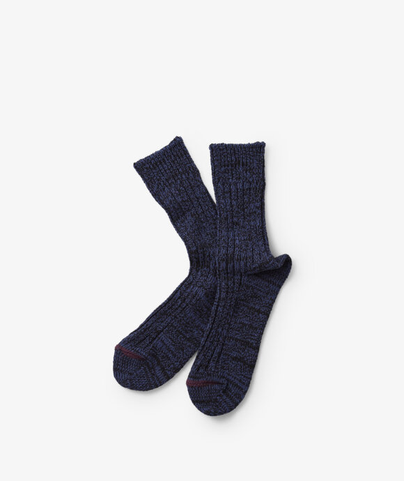 RoToTo - Recycled Cotton Ribbed Crew Socks