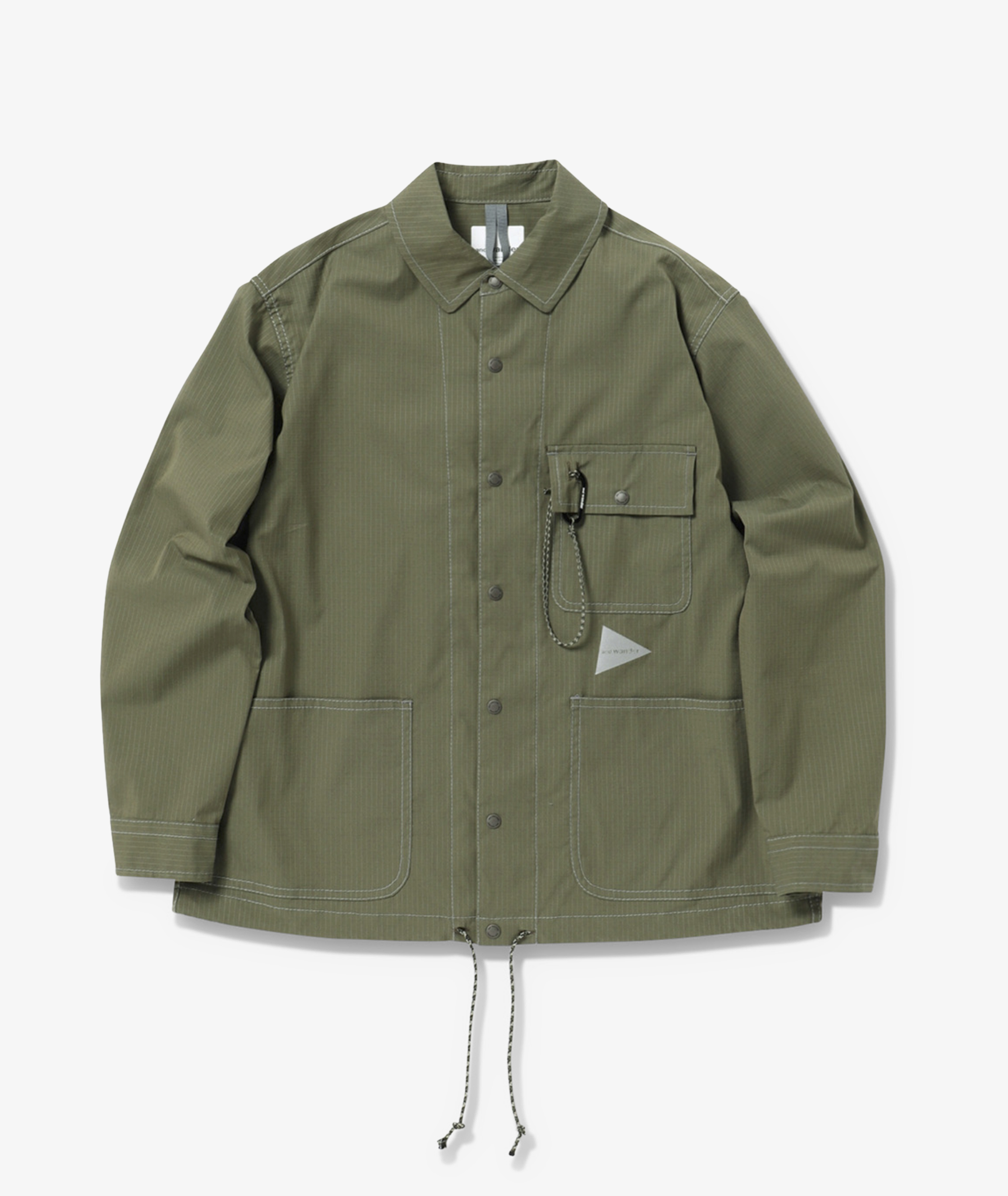 Norse Store | Shipping Worldwide - And Wander Dry Rip Shirt Jacket - Khaki