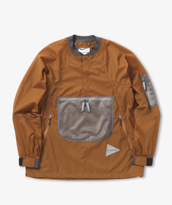 And Wander - Breath Rip Pullover Jacket