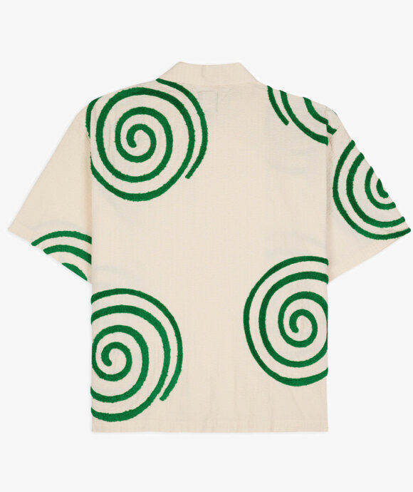 Brain Dead - Swirls Short Sleeve Button Up