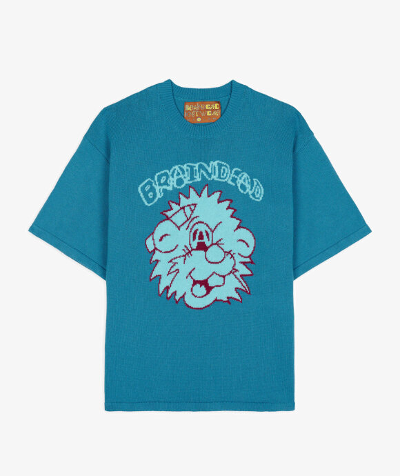 Brain Dead - Anarchy Wink Short Sleeve Knit Sweater