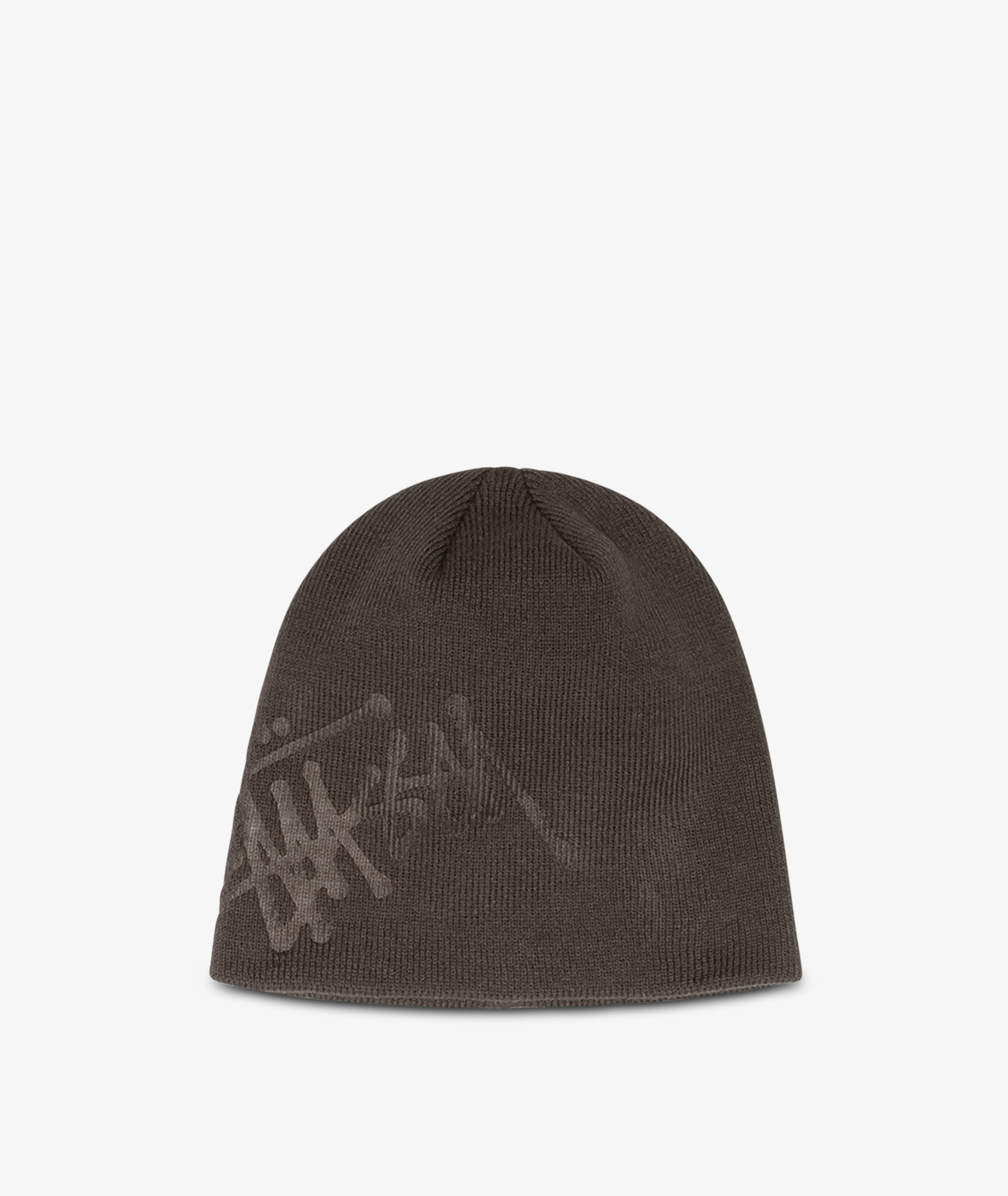 Norse Store  Shipping Worldwide - Stüssy Debossed Stock Logo Beanie - Brown