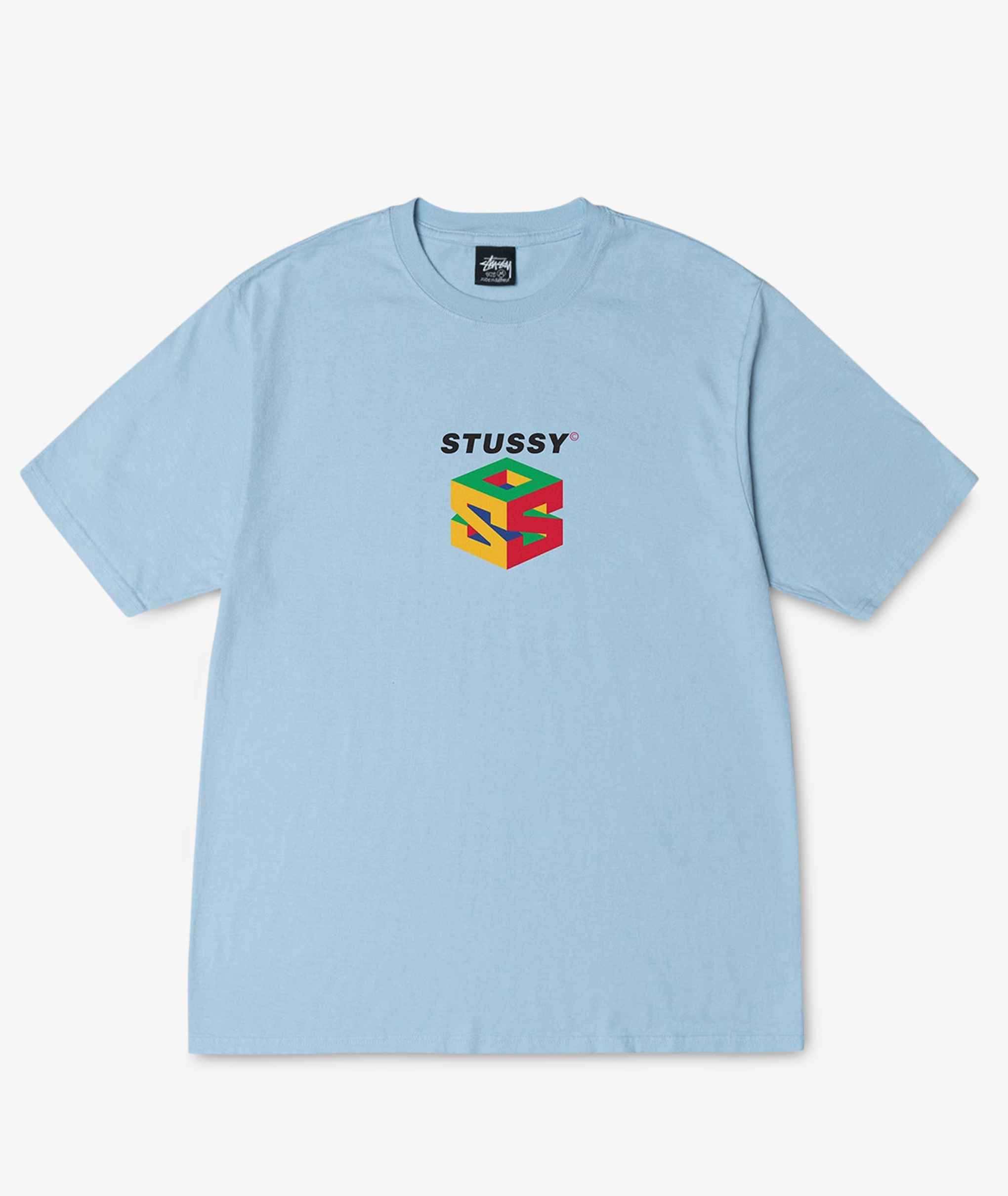 Norse Store | Shipping Worldwide - Stüssy S64 Pig. Dyed Tee - Sky Blue