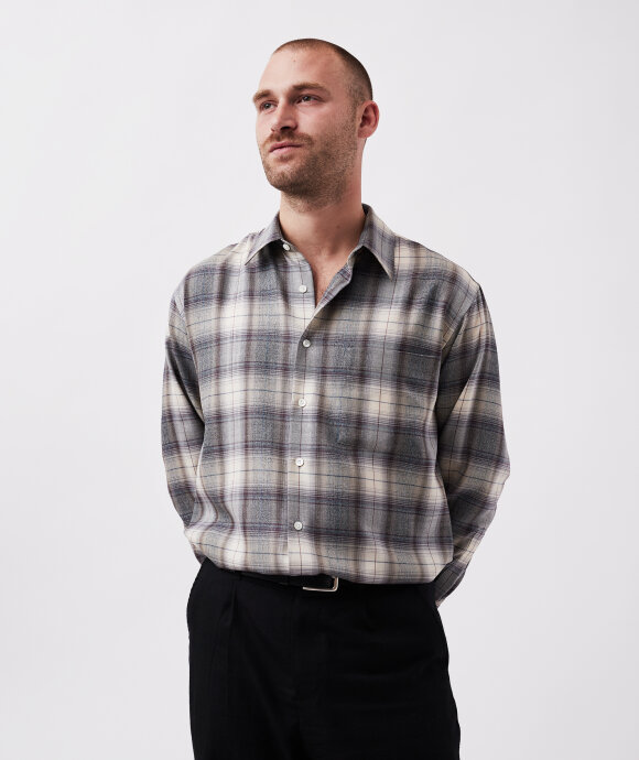 Auralee - Super Light Wool Check Shirt