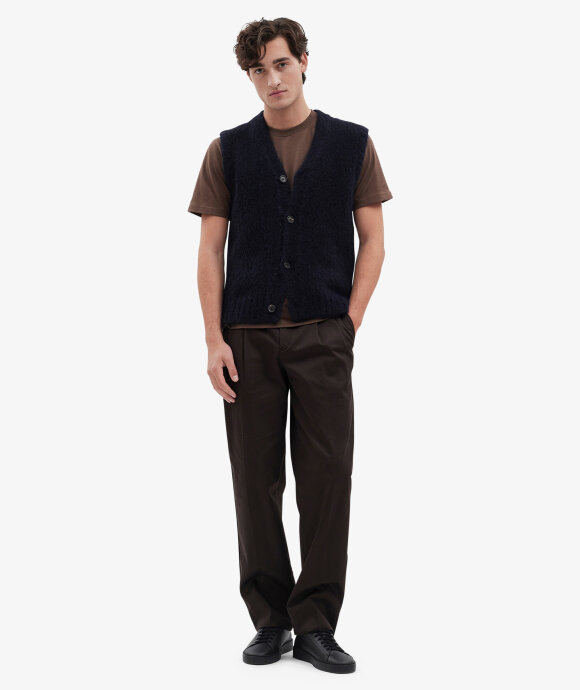 Norse Projects - August Flame Alpaca Cardigan Vest