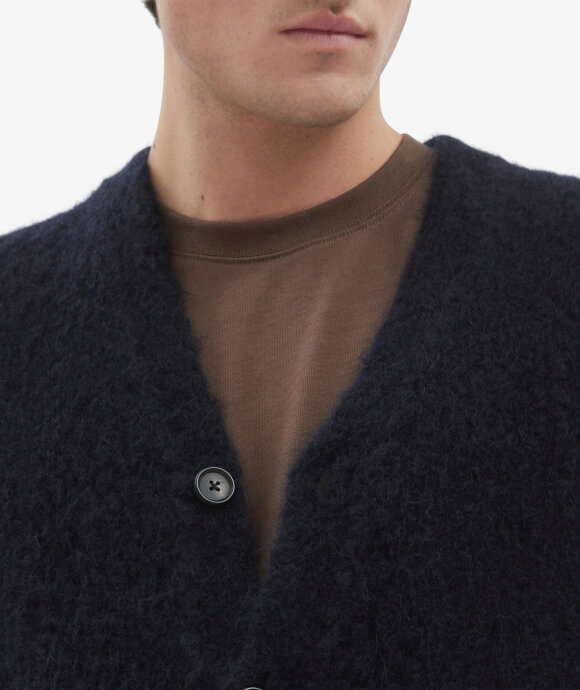 Norse Projects - August Flame Alpaca Cardigan Vest