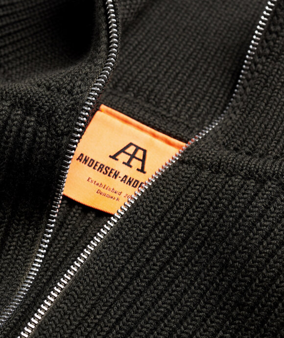 Andersen-Andersen - Navy Full-Zip Pockets