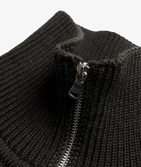 Andersen-Andersen - Navy Full-Zip Pockets