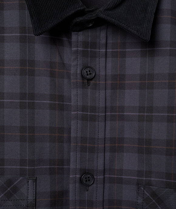 Comme Des Garcons Homme - Plaid Corduroy Collar Shirt