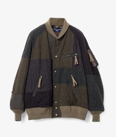 Comme Des Garcons Homme - Patchwork Wool Bomber