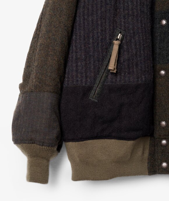 Comme Des Garcons Homme - Patchwork Wool Bomber