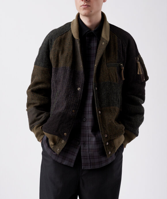 Comme Des Garcons Homme - Patchwork Wool Bomber