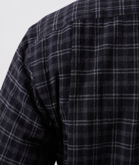 Kaptain Sunshine - Woolplaid Semi Spread Collar Shirt