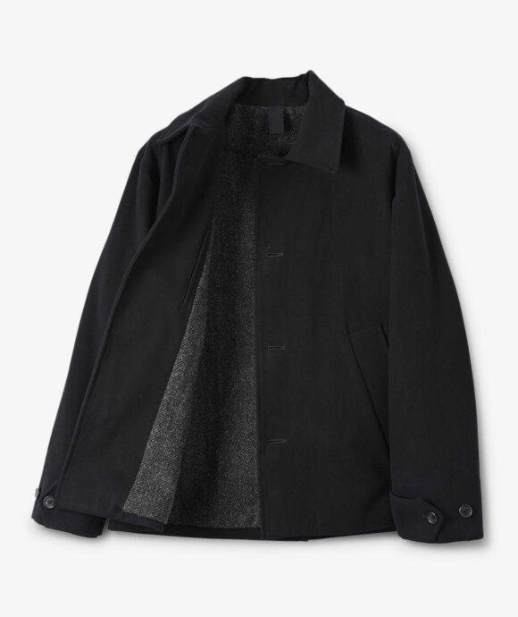 Margaret Howell - Offset Placket Moleskin Coat