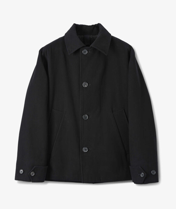Margaret Howell - Offset Placket Moleskin Coat
