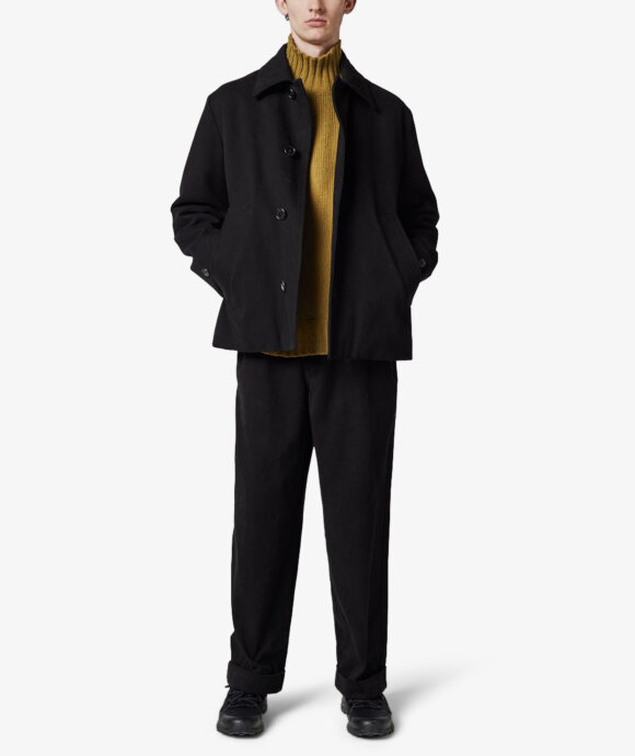 Margaret Howell - Offset Placket Moleskin Coat