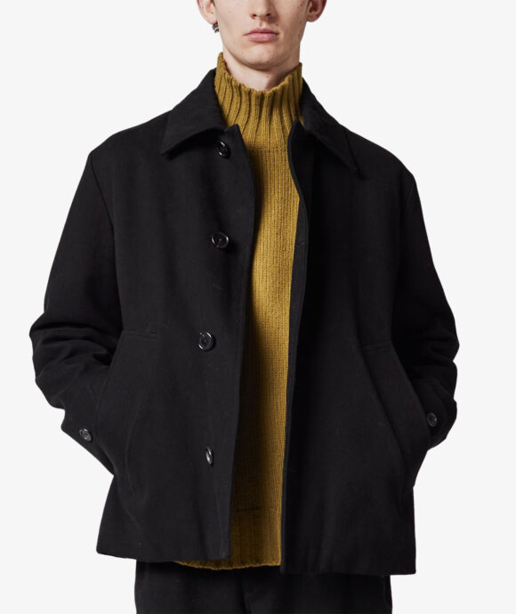 Margaret Howell - Offset Placket Moleskin Coat