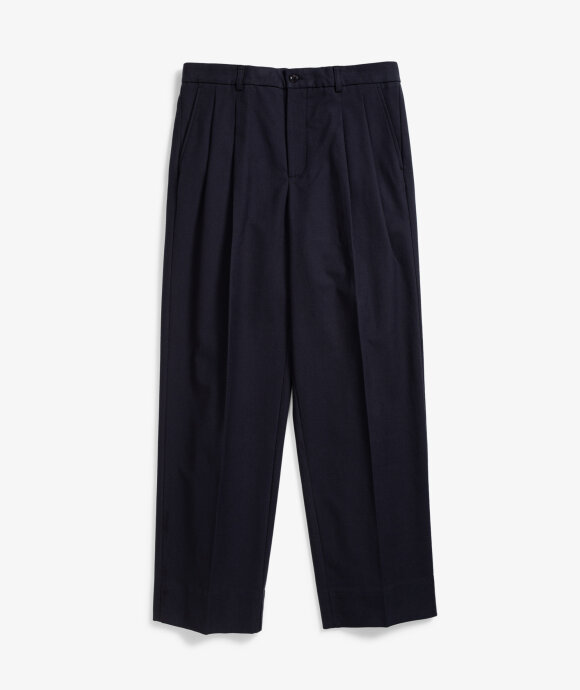 Norse Projects - Benn Relaxed Cotton Wool Twill Pleated Trouser