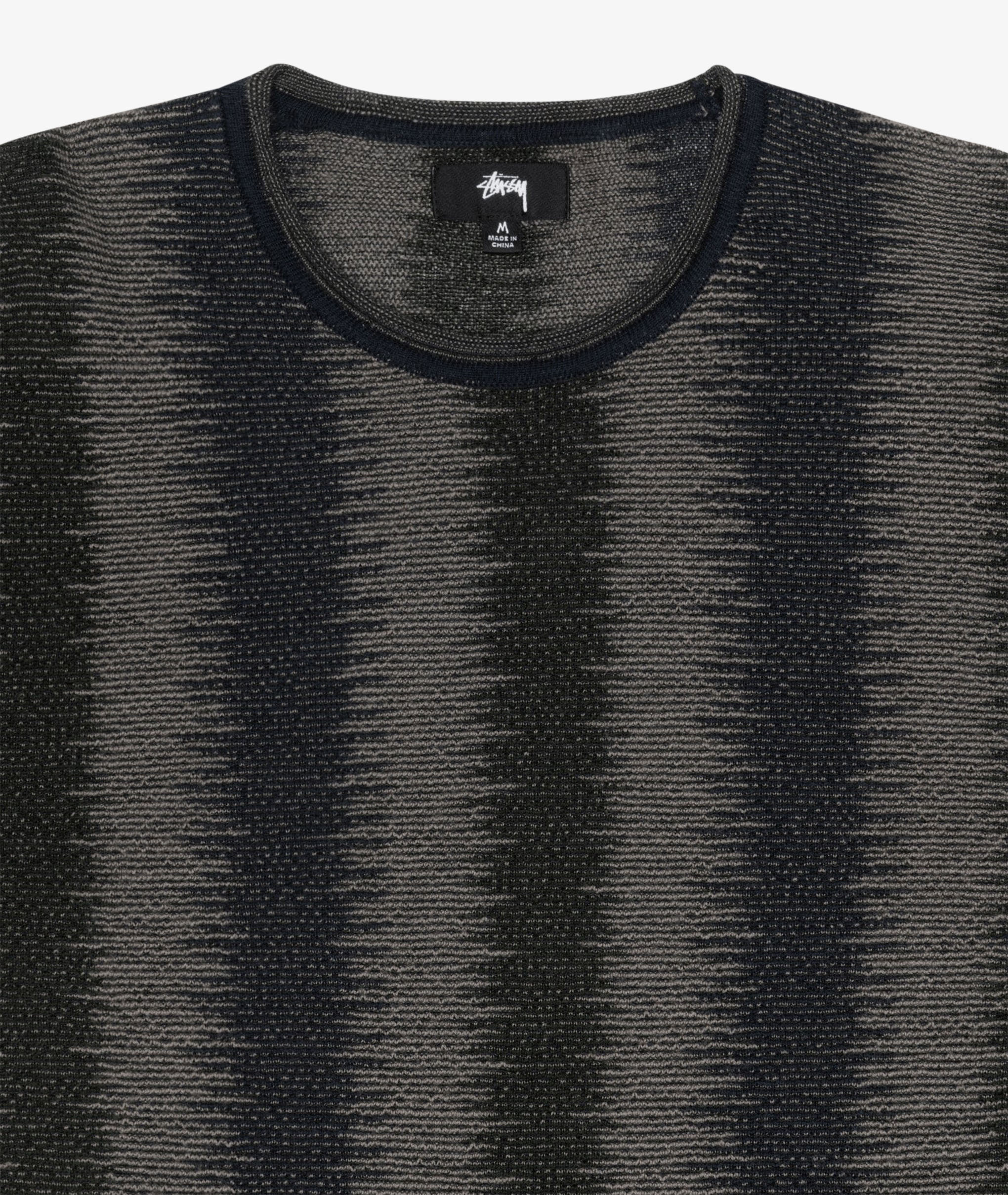 Norse Store  Shipping Worldwide - Stüssy Shadow Stripe Sweater - Olive