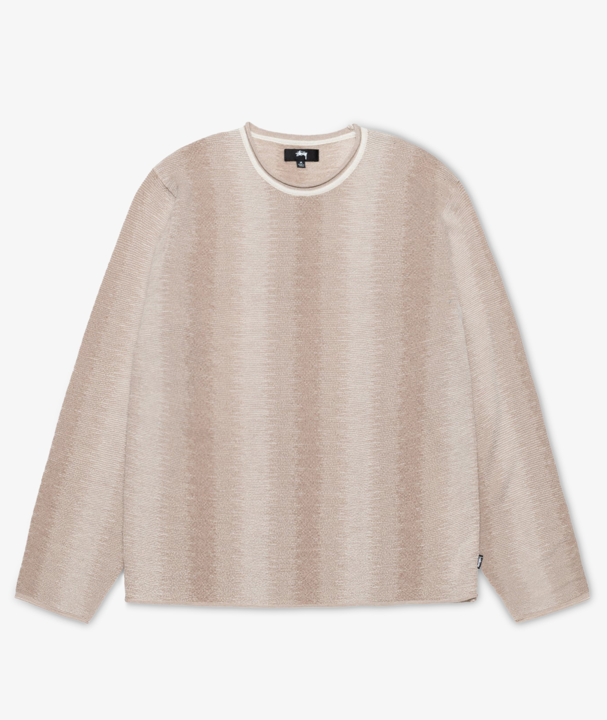 Norse Store  Shipping Worldwide - Stüssy Shadow Stripe Sweater - Natural