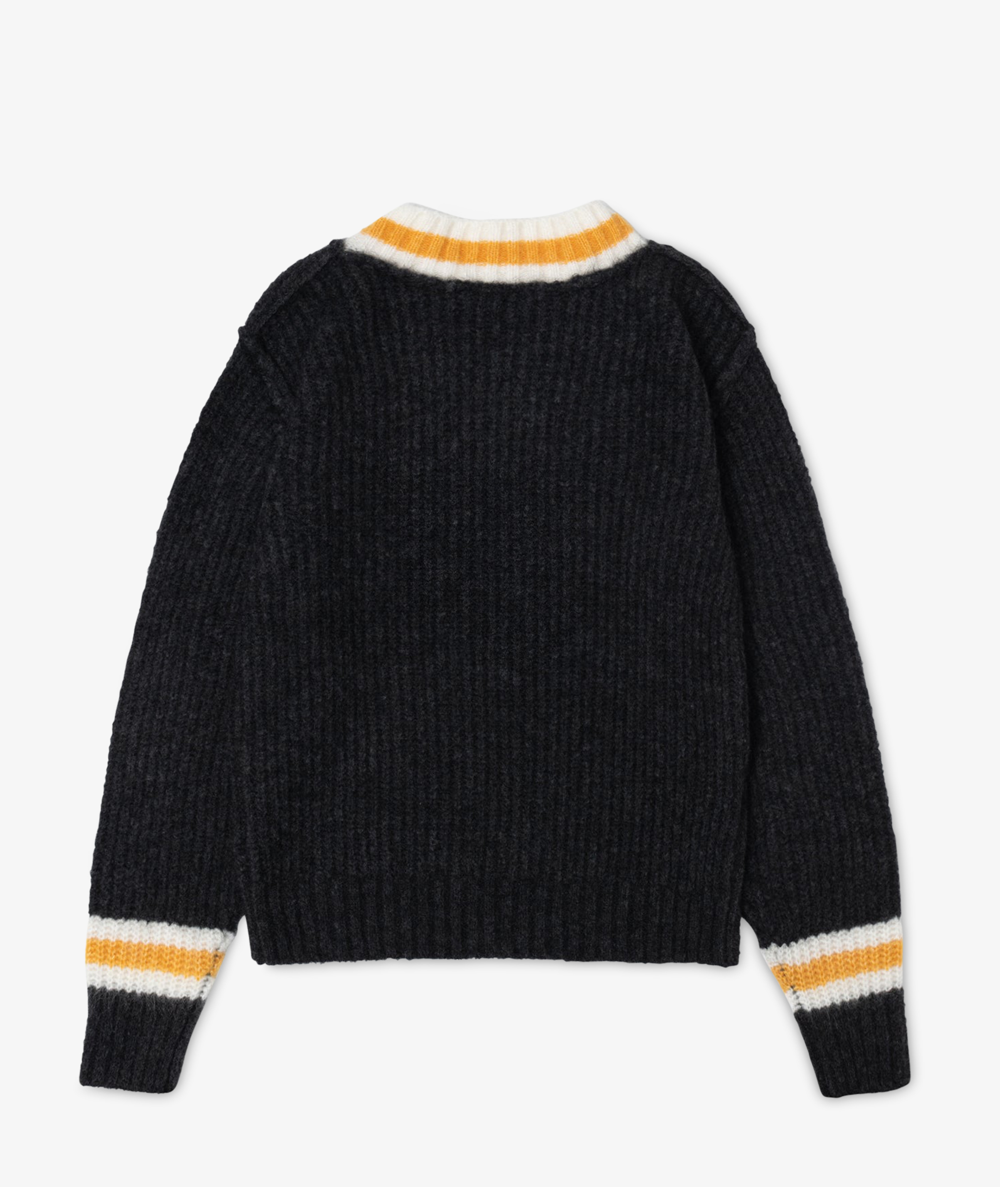 Norse Store | Shipping Worldwide - Stüssy Mohair Tennis Sweater - Charcoal