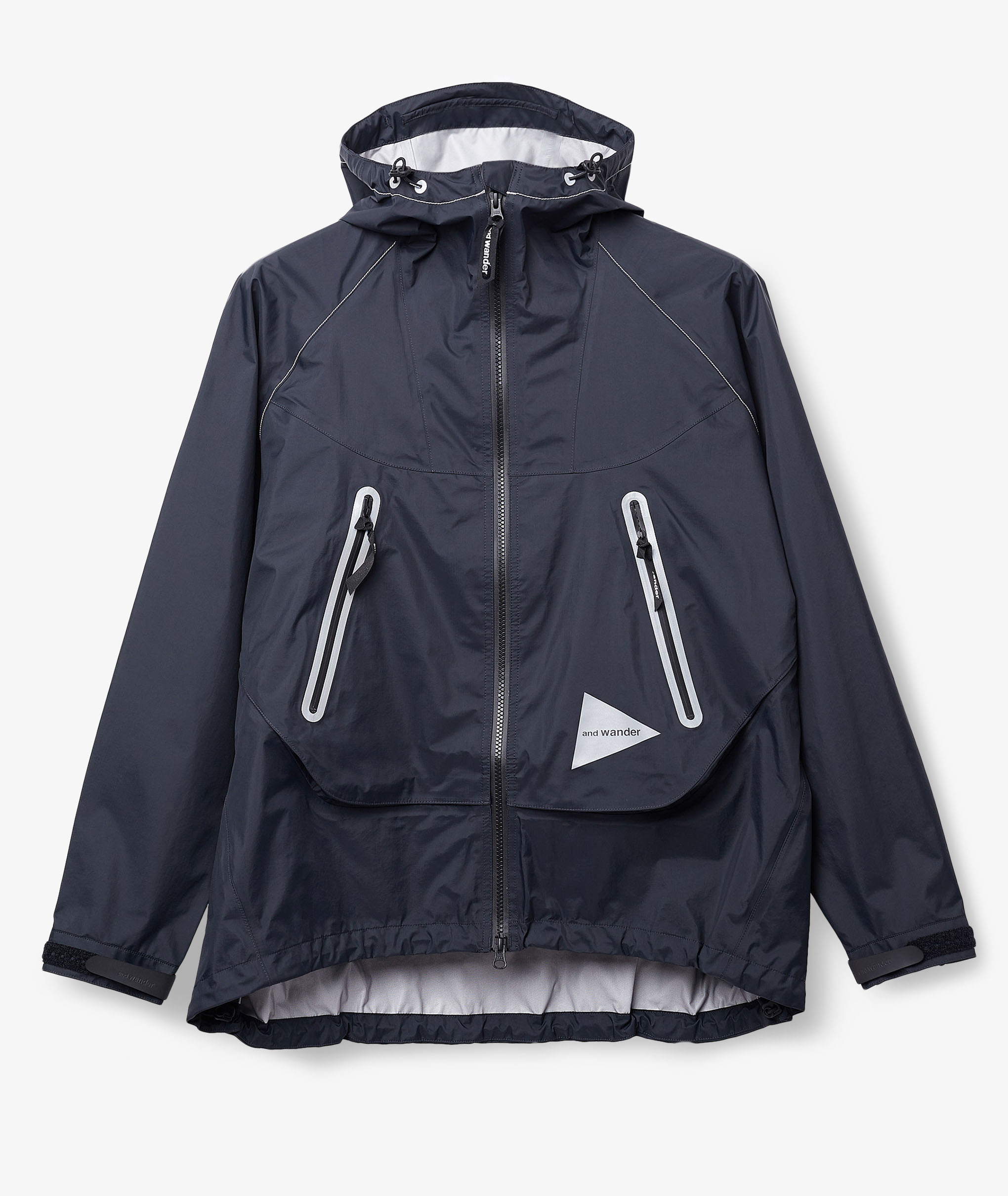 Norse Store  Shipping Worldwide - And Wander Loose Fitting Rain Jacket -  Navy