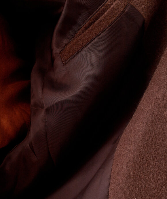 Auralee - Baby Camel Flannel Zip Blouson