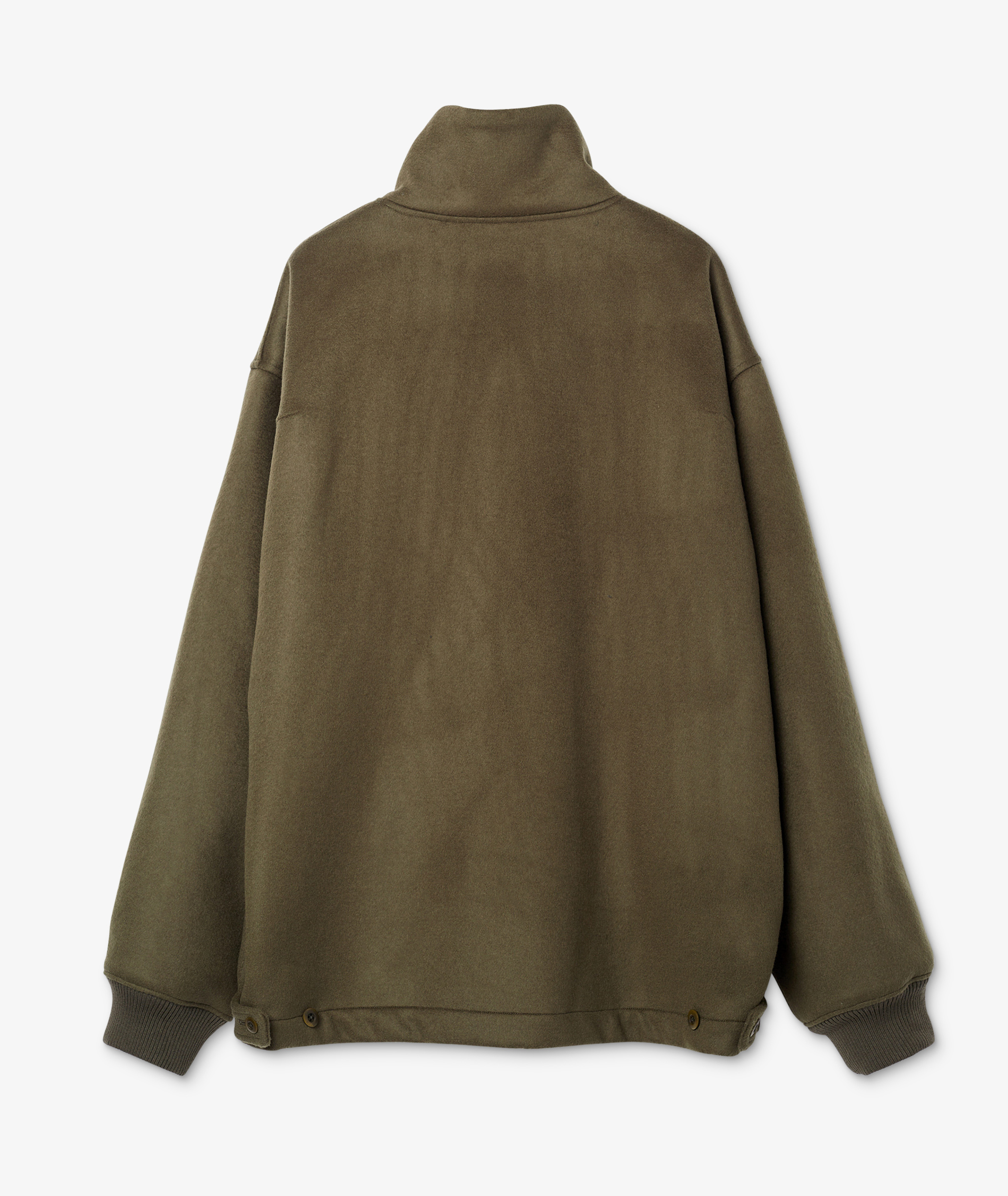Norse Store Shipping Worldwide TS S Zip Front High Neck Jacket Olive