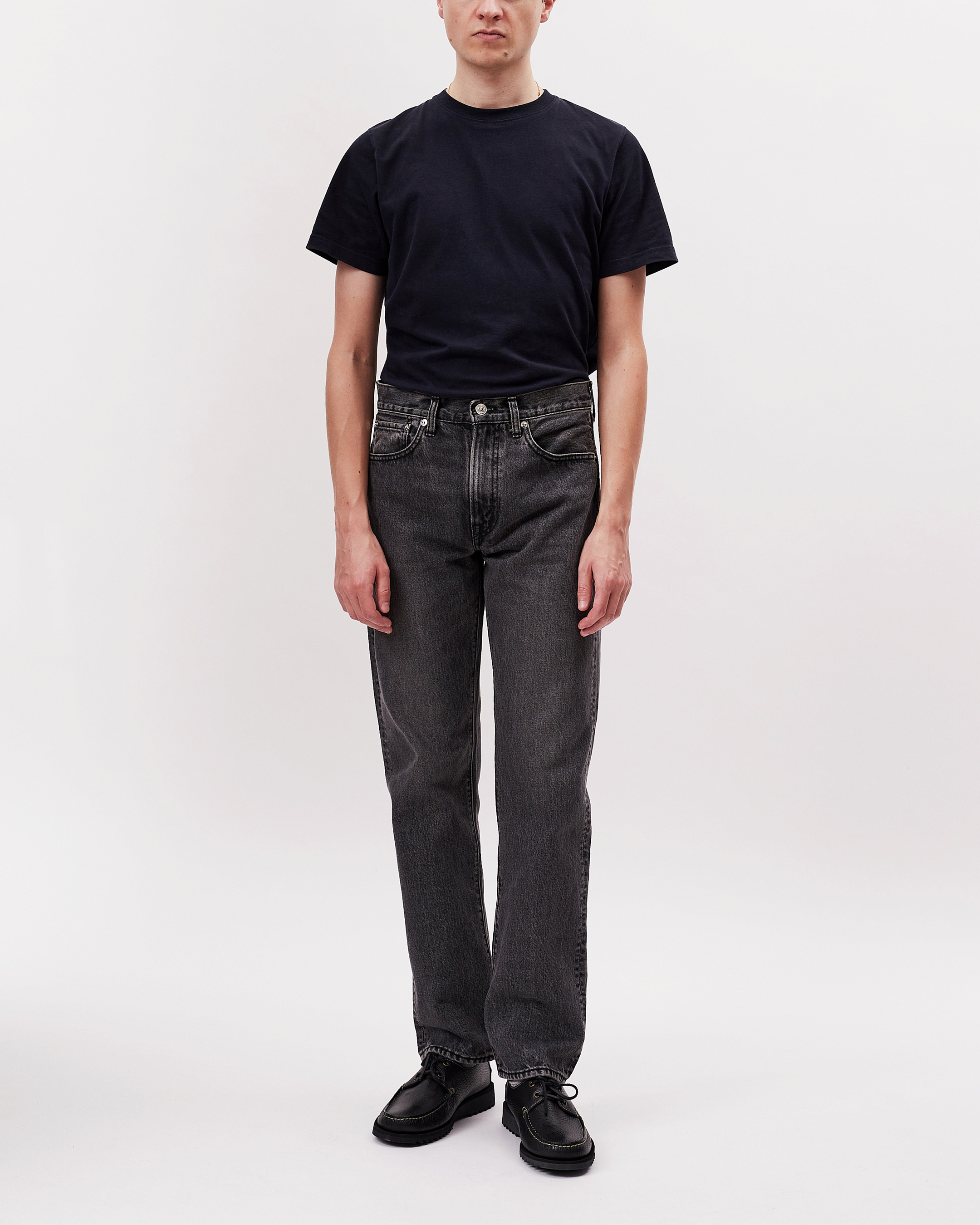 Norse Store Shipping Worldwide orSlow 107 IVY FIT Black Denim Stone