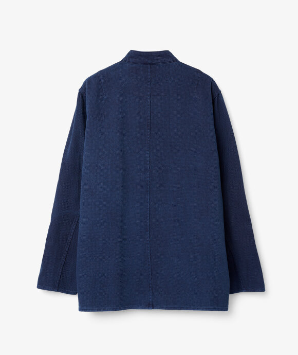 Blue Blue Japan - WOVEN INDIGO LIGHT 'SASHIKO' HAND DYED SHIRT